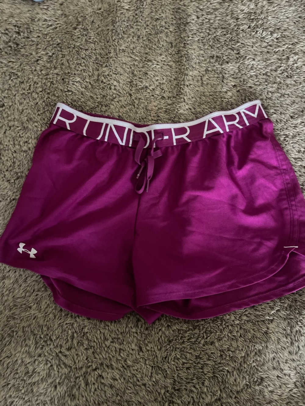 Under Armour Women's Fuchsia Performance Athletic Shorts